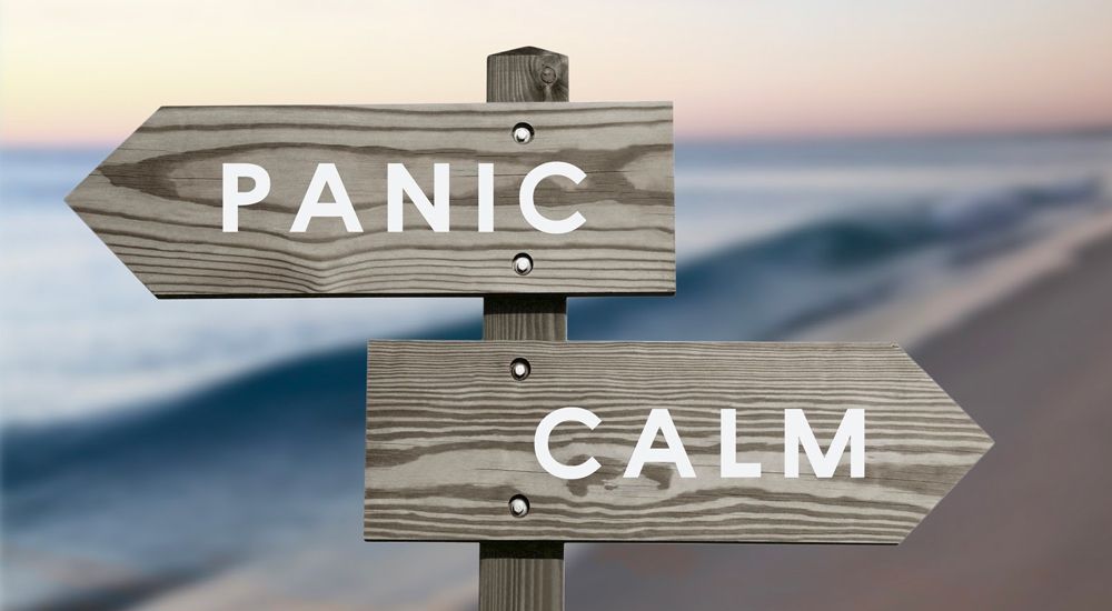Panic vs Calm Sign